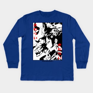 Japanese Anime Aesthetic Cyberpunk Yakuza Kids Long Sleeve T-Shirt